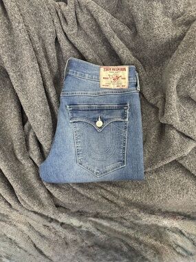 True Religion Blue Denim Jeans - Classic Pocket Stitch